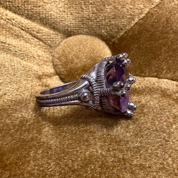 Judith Ripka amethyst Olivia ring. - Picture 3 of 8